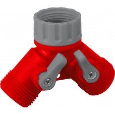 GRINDA GS-2, 3/4″, двухканальный, с внутренней резьбой, ударопрочный пластик, поливочный распределитель (8-426310) в Уральске