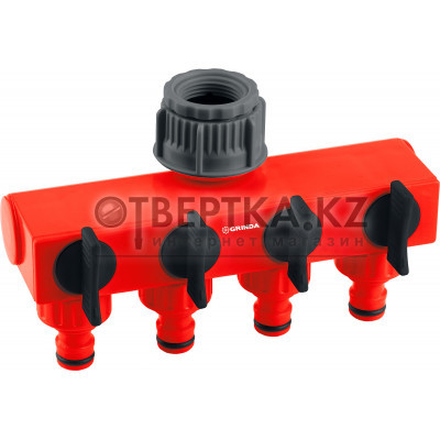 GRINDA GS-4, 3/4″-1″, четырехканальный, с внутренней резьбой, поливочный распределитель (8-426314) 8-426314_z01