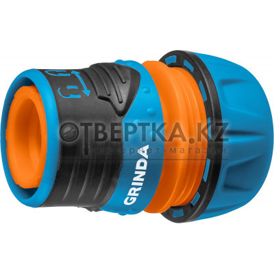 GRINDA TL-34, 3/4″, запирающим механизмом, пластиковый с TPR, для шланга, быстросъемный соединитель, PROLine (8-426428) 8-426428_z01
