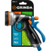 GRINDA RM-8, 8 режимов, курок сзади, металлический с TPR, поливочный пистолет, PROLine (8-427143) 8-427143_z02
