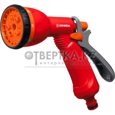 GRINDA P-8, 8 режимов, курок сзади, пластиковый, поливочный пистолет (8-427370) 8-427370_z02