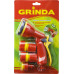 GRINDA GS-34, пистолет с 8 режимами, коннектор 3/4″, коннектор с автостопом 3/4″, адаптер, пластиковый, поливочный набор (8-427384) 8-427384_z02