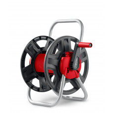 GRINDA HRM-45, для шлангов 45м x 1/2″ и 15м х 3/4″, стальные опоры, пластиковый барабан, катушка для шлангов (8-428405)