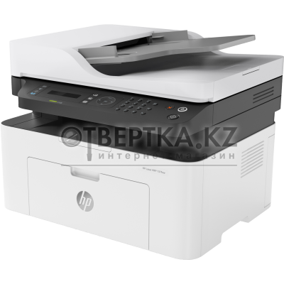 МФУ HP 4ZB84A Laser MFP 137fnw Printer (A4) , Printer/Scanner/Copier/ADF/Fax, 1200 dpi, 20 ppm, 128 MB, 600 MHz, 150 pages tray, USB+Ethernet+WiFi, Duty 10K pages