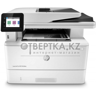 МФУ HP LaserJet Pro MFP M428dw Printer (A4) , Printer/Scanner/Copier/ADF, 1200 dpi, 38 ppm, 512 Mb, 1200 MHz, tray 100+250 pages, USB+Ethernet+WiFi, Print Duplex, Duty cycle 80K pages, Cart 3 000 page W1A28A