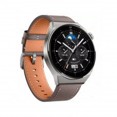 Смарт часы Huawei Watch GT 3 Pro ODN-B19 46mm Gray Leather Strap в Усть-Каменогорске