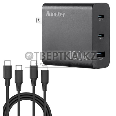 Зарядное устройство Huntkey 100W GaN Charger HKC10020050-0B3
