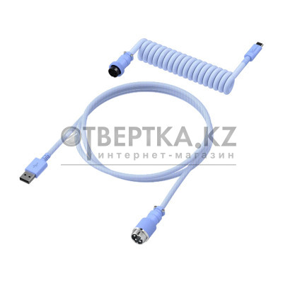Провод для механической клавиатуры HyperX USB-C Coiled Cable Light Purple 6J682AA