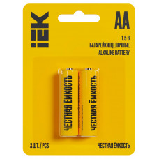 Батарейка щелочная IEK Alkaline LR06/AA (2 шт) в Актобе