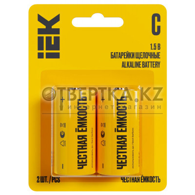Батарейка щелочная IEK Alkaline LR14/C (2 шт) ABT-LR14-OP-L02
