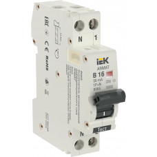Автоматический выключатель дифференциального тока IEK B06S 1P+NP B16 30мА в Караганде
