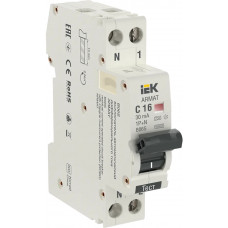 Автоматический выключатель дифференциального тока IEK B06S 1P+NP C16 30мА в Таразе