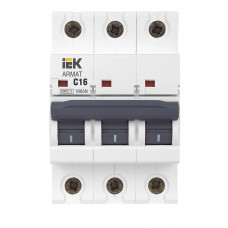 Автоматический выключатель IEK M06N 3P C 16А AR-M06N-3-C016 в Шымкенте