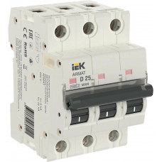Автоматический выключатель IEK M06N 3P D 25А в Костанае