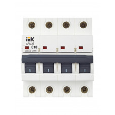 Автоматический выключатель IEK M06N 4P C 10А AR-M06N-4-C010 в Актобе