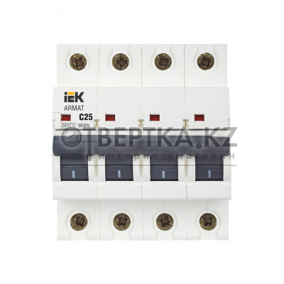 Автоматический выключатель IEK M06N 4P C 25А AR-M06N-4-C025