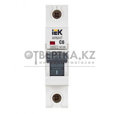 Автоматический выключатель IEK M10N 1P C 6А AR-M10N-1-C006