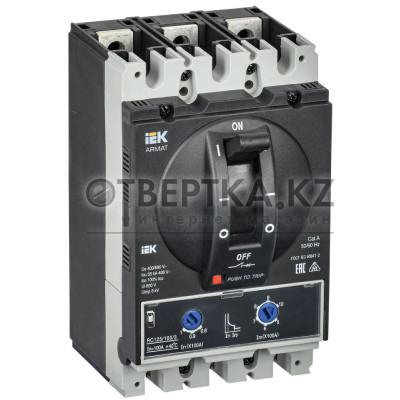 Автоматический выключатель в литом корпусе IEK 3P A 35кА 100А ТМ AR-MCCB-3A-035-0100A-ATUC