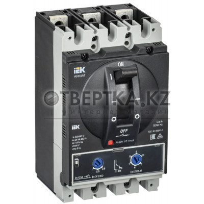 Автоматический выключатель в литом корпусе IEK 3P A 35кА 125А ТМ AR-MCCB-3A-035-0125A-ATUC
