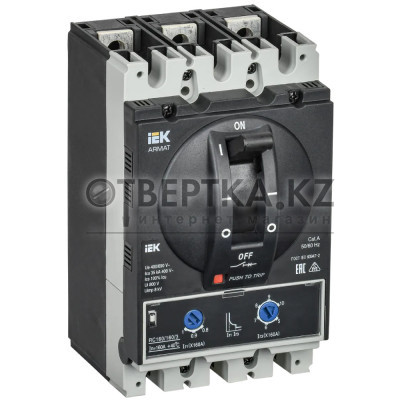 Автоматический выключатель в литом корпусе IEK 3P D 35кА 160А ТМ AR-MCCB-3D-035-0160A-ATUC