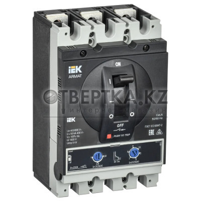 Автоматический выключатель в литом корпусе IEK 3P G 50кА 250А ТМ AR-MCCB-3G-050-0250A-ATUC