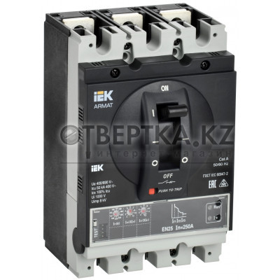Автоматический выключатель в литом корпусе IEK AR-MCCB-3G-050-0250A-ELSC