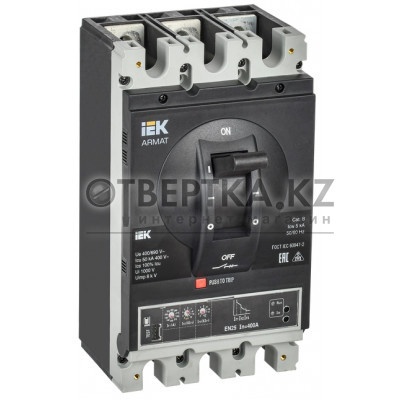 Автоматический выключатель в литом корпусе IEK AR-MCCB-3H-050-0400A-ELSC