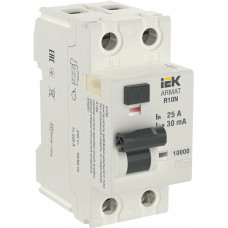 Выключатель дифференциального тока IEK R10N 2P 25А 30мА