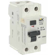 Выключатель дифференциального тока IEK R10N 2P 40А 30мА в Актобе