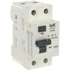 Выключатель дифференциального тока IEK R10N 2P 63А 30мА в Таразе