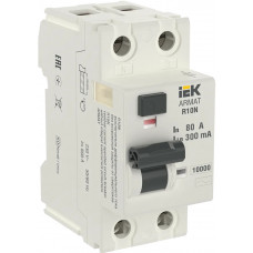 Выключатель дифференциального тока IEK R10N 2P 80А 300мА AC в Кокшетау