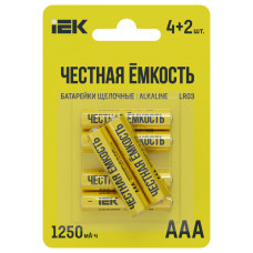 Батарейка щелочная Alkaline LR03/AAA ПРОМО IEK ABT-LR03-OP-L04-02 Батарейка щелочная Alkaline LR03/AAA ПРОМО IEK ABT-LR03-OP-L04-02