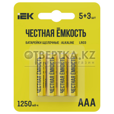 Батарейка щелочная Alkaline LR03/AAA ПРОМО IEK ABT-LR03-OP-L05-03