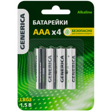 Батарейка щелочная Alkaline LR03/AAA GENERICA ABT-LR03-ST-L04-G в Таразе