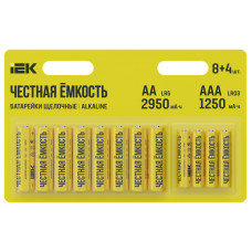 Батарейка щелочная Alkaline LR6/AALR03/AAA (84шт/блистер) IEK ABT-LR06-LR03-OP-L08-04 в Алматы