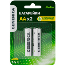 Батарейка щелочная GENERICA Alkaline LR06/AA ABT-LR06-ST-L02-G 