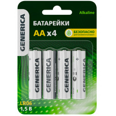 Батарейка щелочная Alkaline LR06/AA GENERICA ABT-LR06-ST-L04-G в Таразе