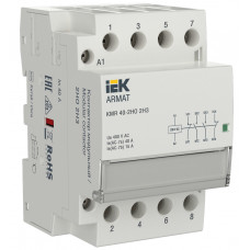 ARMAT Контактор модульный KMR 40А 230В AC 2НО 2НЗ IEK AR-KMR10-040-22-230 