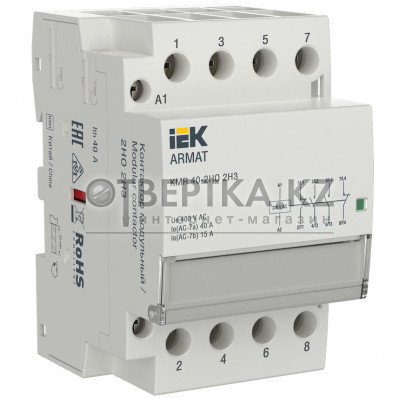 ARMAT Контактор модульный KMR 40А 230В AC 2НО 2НЗ IEK AR-KMR10-040-22-230 