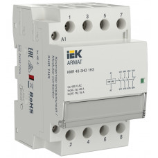 ARMAT Контактор модульный KMR 40А 230В AC 3НО 1 НЗ IEK AR-KMR10-040-31-230 