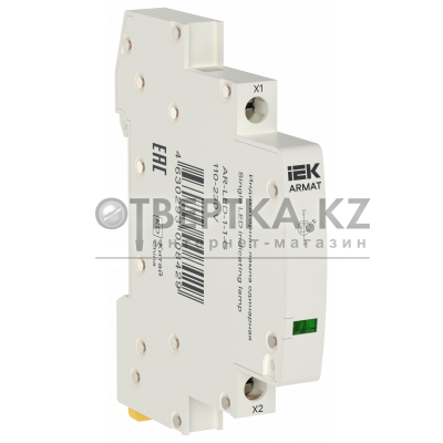 ARMAT Лампа индикаторная одинарная LED 110-230В AC зеленая IEK AR-LED-1-1-G