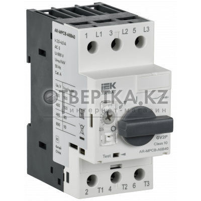 ARMAT Автоматический выключатель защиты двигателя A6 GV2P 2,5-4А IEK AR-MPCB-A6B40
