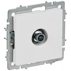 BRITE Розетка TV оконечная РТВ11-0-БрАБ арктический белый IEK BR-A10-O-K91 в Алматы