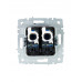 BRITE Розетка компьютерная двойная RJ45 кат.6 РК11-2-БрБ белый IEK BR-K20-2-K01