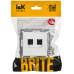 BRITE Розетка компьютерная двойная RJ45 кат.6 РК11-2-БрАБ арктический белый IEK BR-K20-2-K91