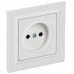BRITE Розетка 1-местная без заземления без защитных шторок 10А в сборе РСР10-1-0-БрАБ арктический белый IEK BR-R10-10-K91-F