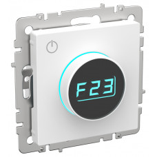 BRITE Термостат электронный с индикацией ТС10-1-БрАБ арктический белый IEK BR-RT11-K91