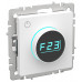 BRITE Термостат электронный с индикацией ТС10-1-БрАБ арктический белый IEK BR-RT11-K91