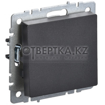 BRITE Выключатель 1-клавишный 10А ВС10-1-0-БрЧ черный IEK BR-V10-0-10-K02 BR-V10-0-10-K02 