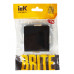 BRITE Выключатель 1-клавишный 10А ВС10-1-0-БрЧ черный IEK BR-V10-0-10-K02 BR-V10-0-10-K02 